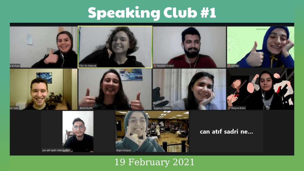  Speaking Club #1 (19.02.2021)